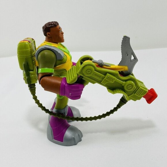 Mattel Fisher Price Rescue Hero Rocky Canyon Action Figure Green Tool Adjustable - Picture 3 of 9